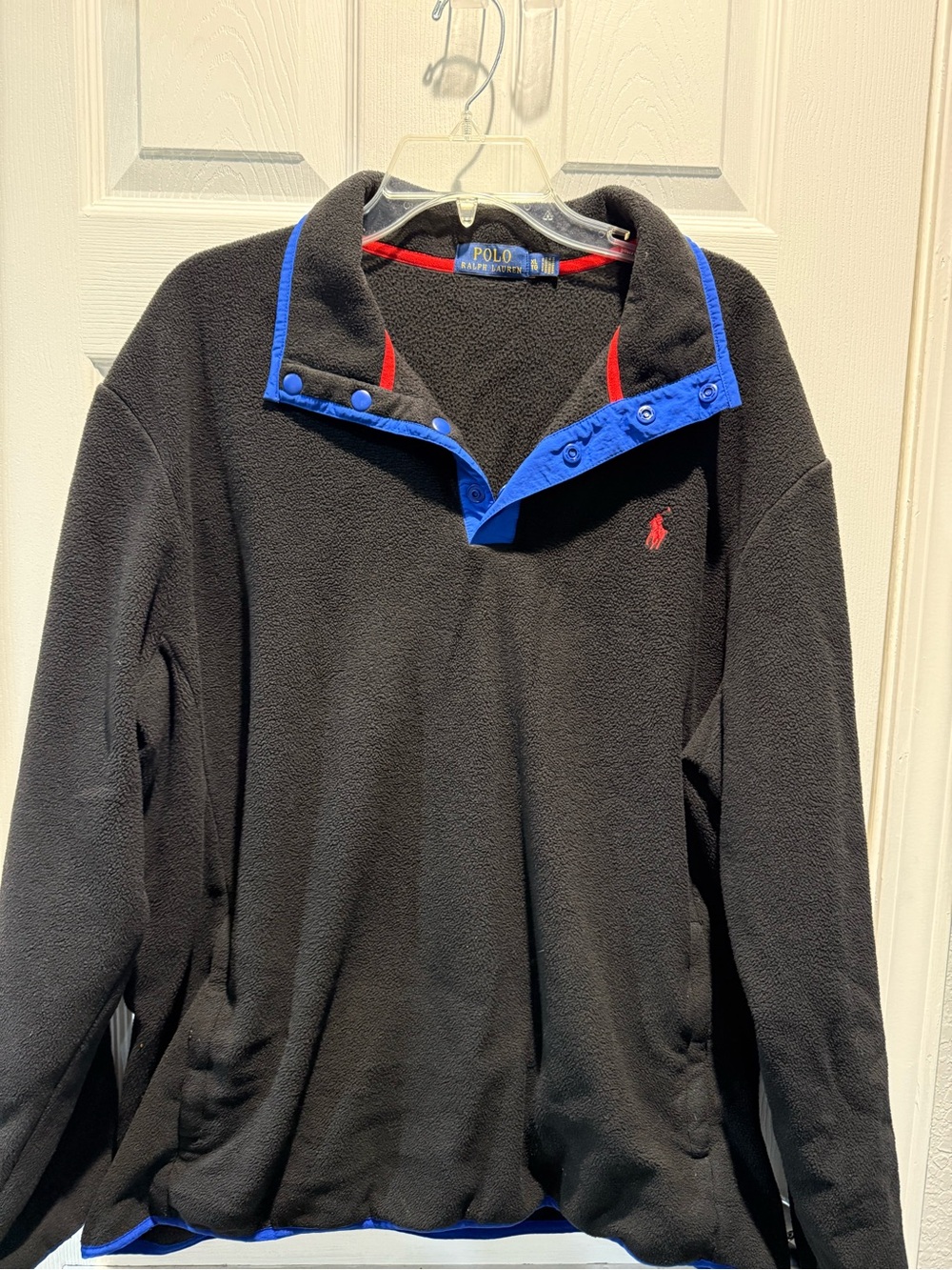 Polo by Ralph Lauren Black Fleece Snap-Front Pullover Shirt